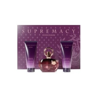 Afnan Supremacy Purple Gift set EDP 100 ml, shower gel 100 ml and moisturizing body lotion 100 ml