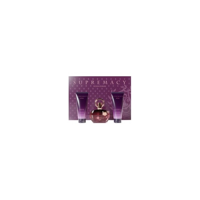 Afnan Supremacy Purple Gift set EDP 100 ml, shower gel 100 ml and moisturizing body lotion 100 ml