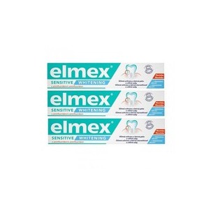 Elmex Sensitive Whitening (3 x 75 ml) - Whitening toothpaste for sensitive teeth