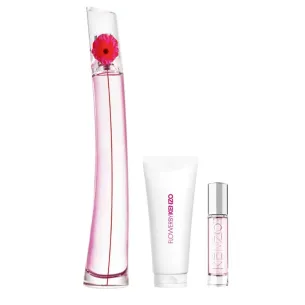 Kenzo Flower By Kenzo Poppy Bouquet dovanų rinkinys – EDP 100 ml, kūno losjonas 75 ml ir mini EDP