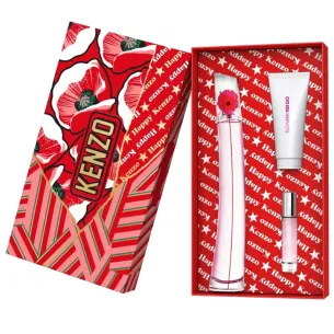 Kenzo Flower By Kenzo Poppy Bouquet dovanų rinkinys – EDP 100 ml, kūno losjonas 75 ml ir mini EDP