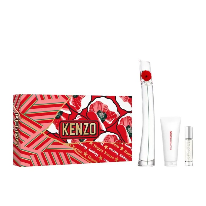 Kenzo Flower By Kenzo Dovanų rinkinys EDP 100 ml, kūno losjonas 75 ml a miniature EDP 10 ml 100 ml