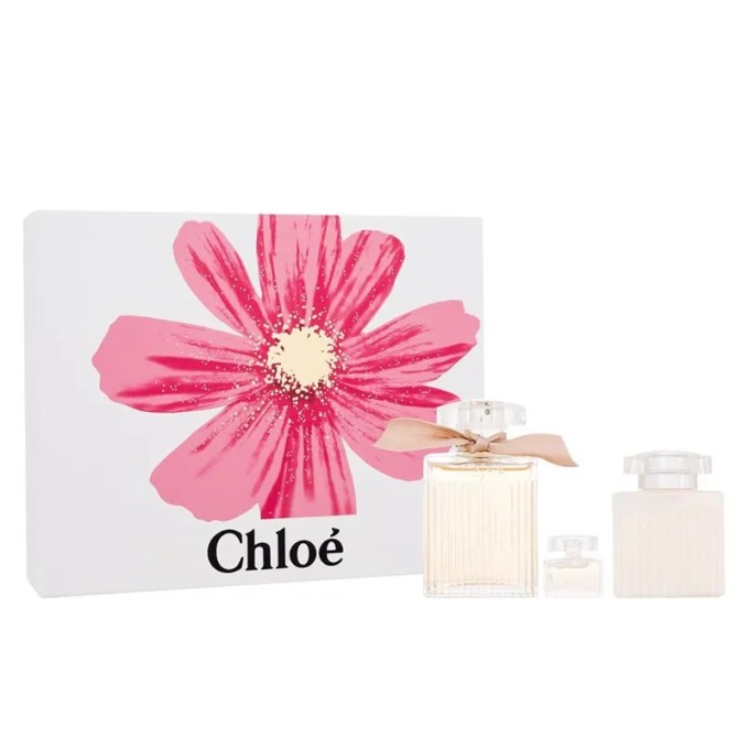 Chloé dovanų rinkinys – Chloe EDP 100 ml, kūno losjonas 100 ml ir mini EDP 5 ml