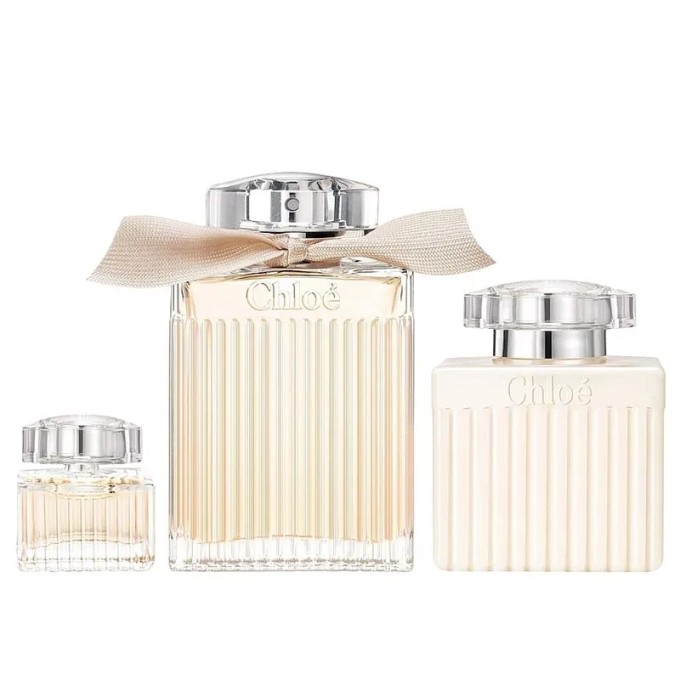 Chloé dovanų rinkinys – Chloe EDP 100 ml, kūno losjonas 100 ml ir mini EDP 5 ml