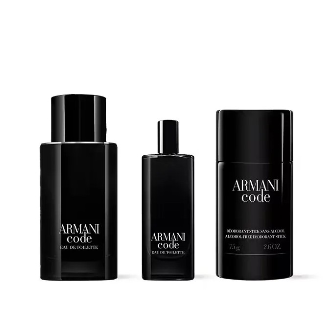 Armani Code EDT dovanų rinkinys - EDT 125 ml, dušo želė 75 ml ir mini EDT 15 ml