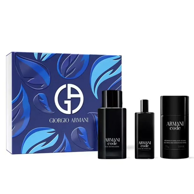 Armani Code EDT dovanų rinkinys - EDT 125 ml, dušo želė 75 ml ir mini EDT 15 ml