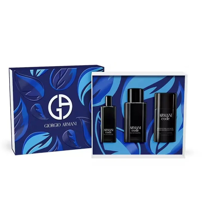 Armani Code EDT dovanų rinkinys - EDT 125 ml, dušo želė 75 ml ir mini EDT 15 ml