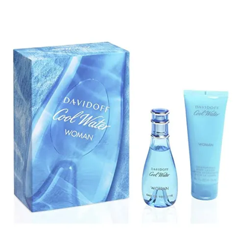 Davidoff Cool Water Woman rinkinys - EDT 30 ml + kūno losjonas 75 ml
