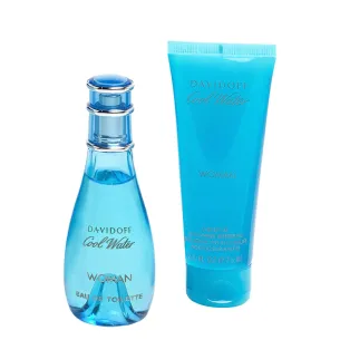 Davidoff Cool Water Woman rinkinys - EDT 30 ml + kūno losjonas 75 ml