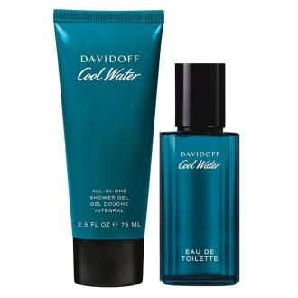 Davidoff Cool Water Man dovanų rinkinys vyrams - EDT 40 ml ir dušo želė 75 ml 2