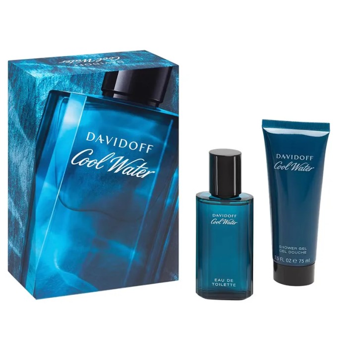 Davidoff Cool Water Man dovanų rinkinys vyrams - EDT 40 ml ir dušo želė 75 ml