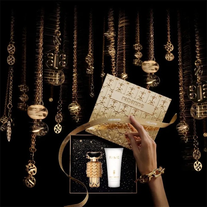 Paco Rabanne Fame intensyvus dovanų rinkinys – EDP 50 ml ir kūno losjonas 75 ml