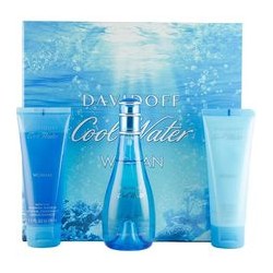 Davidoff Cool Water Woman Great Gift Set EDT 100 ml body lotion 75 ml Cool Water and Cool Water