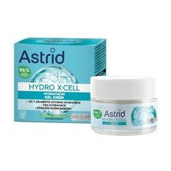 Astrid Hydro X-Cell - Drėkinamasis gelinis kremas normaliai ir mišriai odai, 50 ml