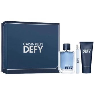 Calvin Klein Defy Dovanų rinkinys EDT 100 ml, EDT 10 ml ir dušo želė 100 ml vyrams