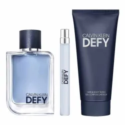 Calvin Klein Defy Dovanų rinkinys EDT 100 ml, EDT 10 ml ir dušo želė 100 ml vyrams