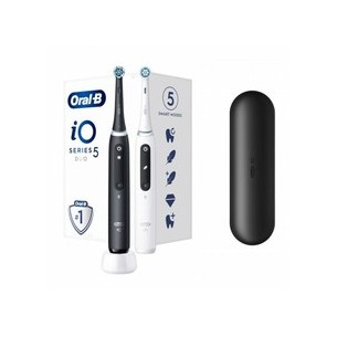 Oral B IO Series 5 Matt Black + Quite White Duo Pack Toothbrush