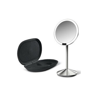 Simplehuman Sensor with LED lighting, 10x magnification - Travel rechargeable cosmetic mirror