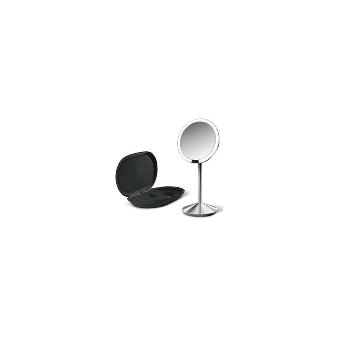 Simplehuman Sensor with LED lighting, 10x magnification - Travel rechargeable cosmetic mirror