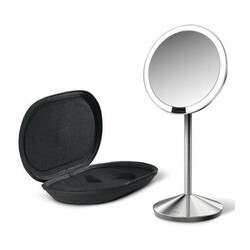 Simplehuman Sensor with LED lighting, 10x magnification - Travel rechargeable cosmetic mirror