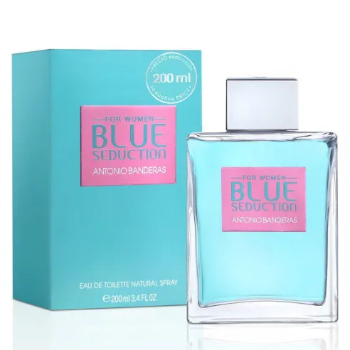Antonio Banderas Blue Seduction for Woman EDT kvepalai moterims, 200 ml