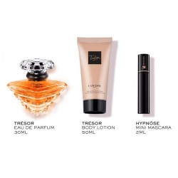 Lancome Tresor dovanų rinkinys – EDP 30 ml, kūno losjonas 50 ml ir Hypnose tušas 2 ml