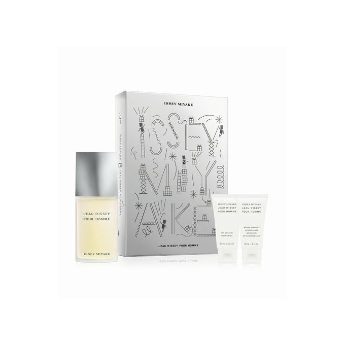 Issey Miyake L´Eau D´Issey pour Homme EDT Gift Set 125 ml, dušo želė 50 ml and After Shave Balsam