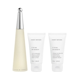 Issey Miyake L`Eau D`Issey Gift Set EDT 50 ml kūno losjonas l`Eau D`Issey 50 ml and Shower Cream 50 2