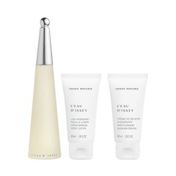 Issey Miyake L`Eau D`Issey Gift Set EDT 50 ml kūno losjonas l`Eau D`Issey 50 ml and Shower Cream 50