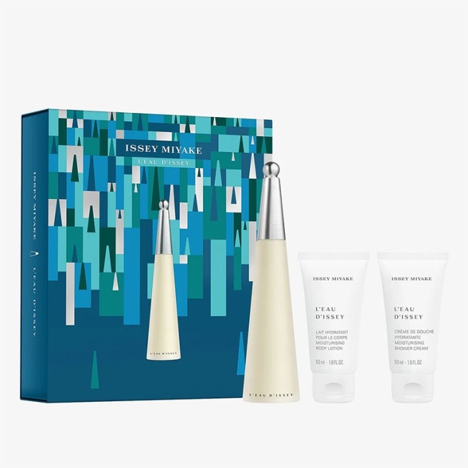 Issey Miyake L`Eau D`Issey Gift Set EDT 50 ml kūno losjonas l`Eau D`Issey 50 ml and Shower Cream 50