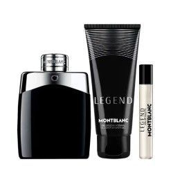 Mont Blanc Legend Gift Set - dovanų rinkinys vyrams - EDT 100 ml, dušo želė 100 ml ir mini EDT 7.5
