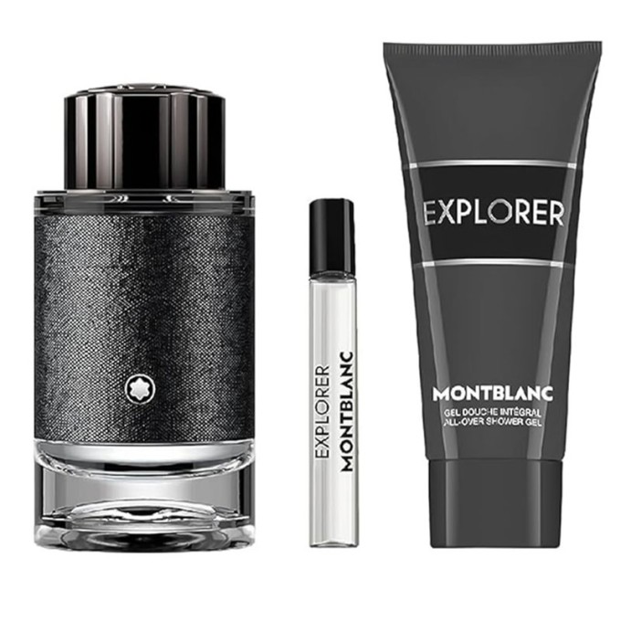 Mont Blanc Explorer Gift set EDP 100 ml, shower gel 100 ml and miniature EDP 7,5 ml vyrams