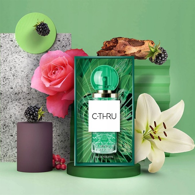 C-THRU Luminous Emerald EDT kvepalai moterims, 50 ml