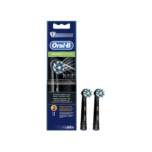 Oral B Cross Action EB50 Black - Replacement brush heads 4 pcs