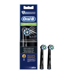 Oral B Cross Action EB50 Black - Replacement brush heads 4 pcs