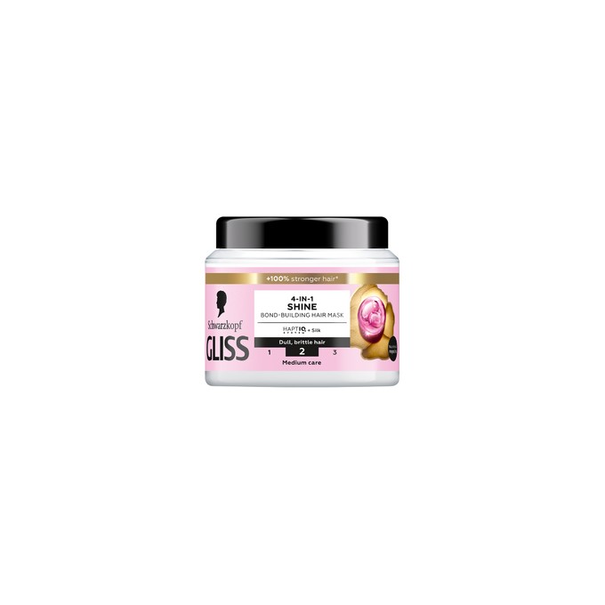 Schwarzkopf Professional Gliss Shine 4-in-1 Hair Mask - Mask for dull and brittle hair 400 ml