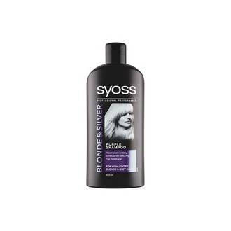 Syoss Blonde & Silver Purple Shampoo - Shampoo for highlighted, blonde and gray hair 440 ml