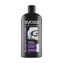 Syoss Blonde & Silver Purple Shampoo - Shampoo for highlighted, blonde and gray hair 440 ml