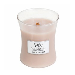 WoodWick Vanilla & Sea Salt Vase (vanilla and sea salt) - Scented candle 85 g