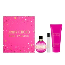 Jimmy Choo Rose Passion dovanų rinkinys – EDP 100 ml, mini EDP 7,5 ml ir kūno losjonas 100 ml
