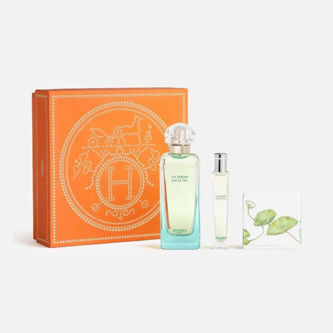 Hermes Un Jardin Sur le Nil Gift Set EDT 100 ml, EDT 15 ml and Solid Soap 5 g unisex