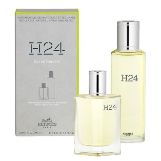 Hermes H24 Dovanų rinkinys EDT refillable 30 ml and refill 125 ml vyrams