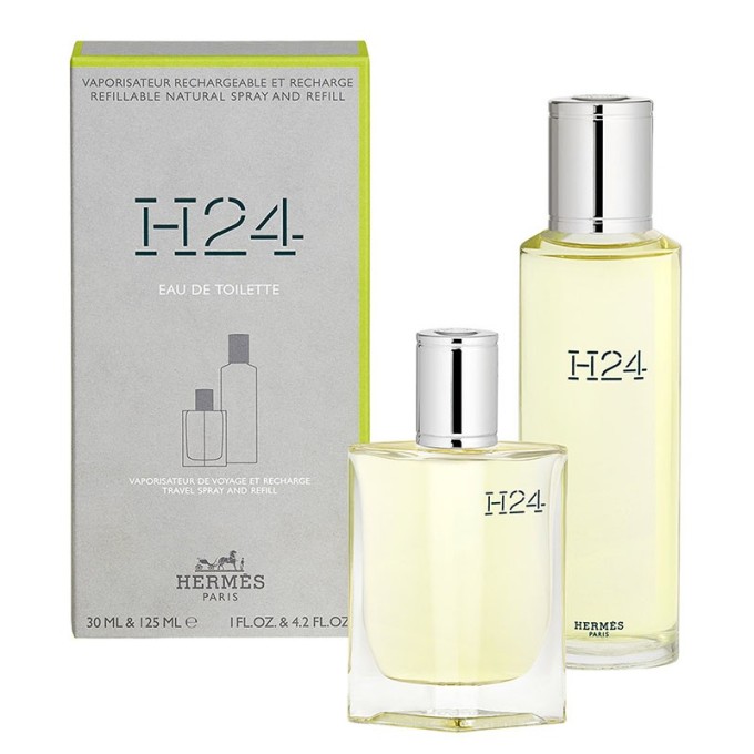 Hermes H24 Dovanų rinkinys EDT refillable 30 ml and refill 125 ml vyrams