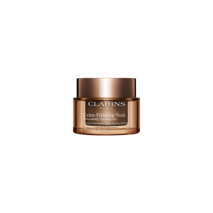 Clarins Extra-Firming Nuit Collagen Technology Cream - naktinis stangrinantis kremas sausai odai