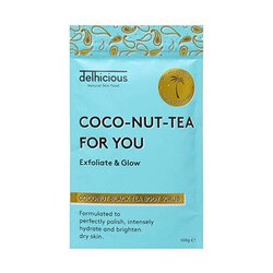 Delhicious Coco-Nut-Tea For You Coconut Black Tea Body Scrub - Body peeling 100 g