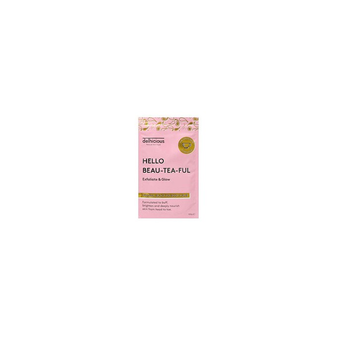 Delhicious Hello Beau-Tea-Ful Original Black Tea Body Scrub - Body peeling 100 g