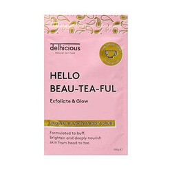 Delhicious Hello Beau-Tea-Ful Original Black Tea Body Scrub - Body peeling 100 g