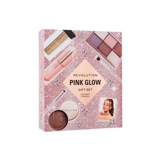 Makeup Revolution Pink Glow Gift Set - Dovanų rinkinys of decorative cosmetics 4.2 g