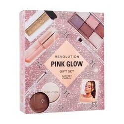 Makeup Revolution Pink Glow Gift Set - Dovanų rinkinys of decorative cosmetics 4.2 g