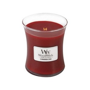 WoodWick Cinnamon Chai Vase (Cinnamon Chai) - Scented Candle 85 g